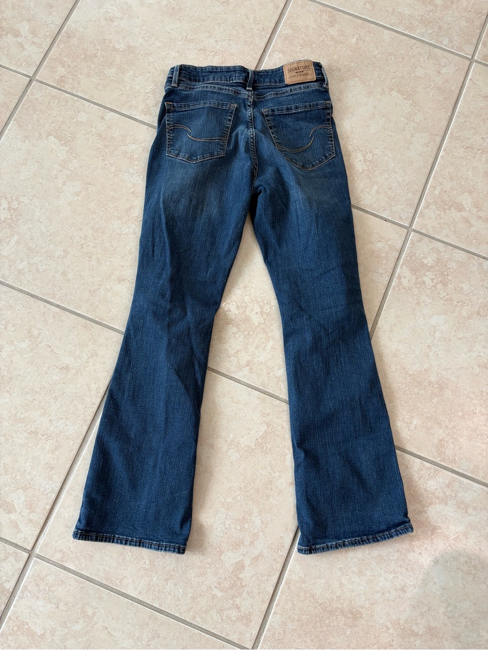 Signature Deep Blue Flare Jeans for Women